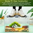 thumbnail image 6 of Gecko Tank & Reptile Terrarium Kit with Heat Lamp, Spray Bottle, Tools & Hideout - Perfect Habitat for Lizards, Snakes, Turtles, Hermit Crabs, Frogs, Jumping Spiders 8x8x6 Inch, 6 of 9