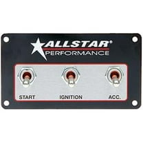 Allstar Performance ALL80165 2.5 x 4.62 in. Weatherproof Switch Panel Three Switches