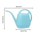 thumbnail image 3 of SZBAOAN 1 gal Light Blue Flower Plastic Watering Can, 3 of 5