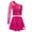 Hot Pink, variant on Haitryli Kids Girls Jazz Hip Hop Performance Dance Outfits Sequins Crop Top Long Sleeve One Shoulder Shirt and Skirt Set Gold 12