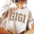 thumbnail image 2 of Gigi Leopard Print Sweatshirt – Cozy Holiday Pullover for Women, Festive Gigi Gift Top, 2 of 7