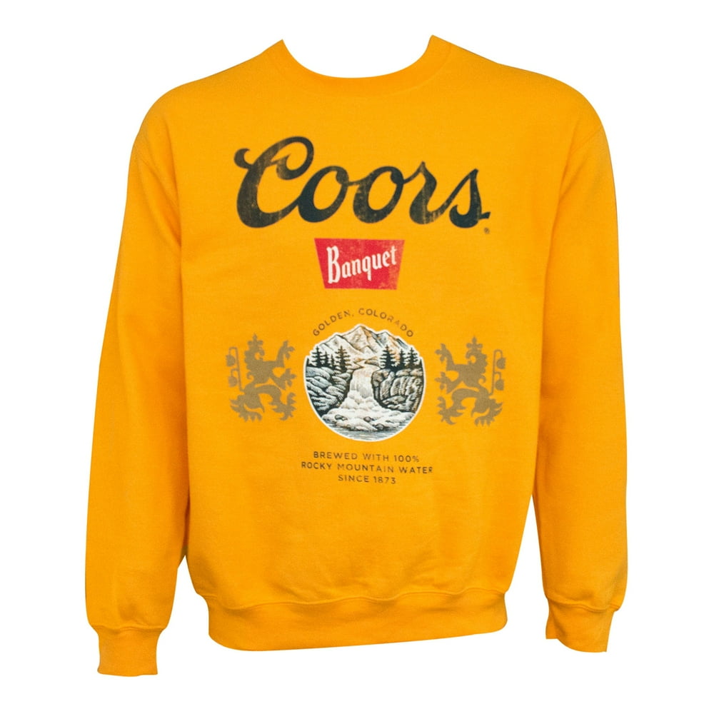 Coors Coors Banquet Men's Crewneck Golden Sweatshirt2XLarge