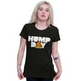 thumbnail image 3 of Pizza Hump Day Office Job Funny Work Womens Fitted Plus Size Graphic Tee Brisco Brands 2X, 3 of 5