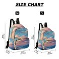 thumbnail image 3 of JIALIOU Mini Backpack Purse for Women Quilted Casual Daypack Small Travel Shoulder Bag, Evening Colorful Clouds, 3 of 7