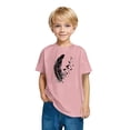 thumbnail image 4 of Yanlir Blouses Décontractées pour Enfants T-shirt Imprimé Mignon Été Garçons Filles T-shirt Mode Col Rond Imprimé Manches Courtes Hauts 3-10 Ans (Rose2,7 Ans), 4 of 6