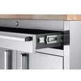 thumbnail image 3 of TRINITY BASICS® 31x20.6 Stainless Steel Rolling Workbench w/ Pegboard, 3 of 8