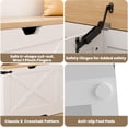 thumbnail image 6 of L-Shaped Farmhouse Corner Storage Bench with Shoe Storage, for Dining Room or Entryway, 6 of 6