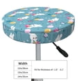 thumbnail image 2 of Uemuo Rabbit And Balloon Pattern Round Bar Stool Seat Covers Washable Stool Cushion Slipcover Elastic Bar Chair Covers-, 2 of 7