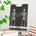thumbnail image 5 of FMSHPON Gothic Skull Clipboard Hardboard Wood Nursing Clip Board and Pull for Standard A4 Letter 13x9 inches, 5 of 7