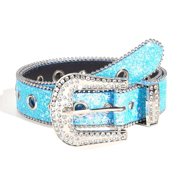 TELOLY Women's Sparkling Rhinestone Waist Belt Glitter Women's Belts