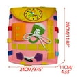 thumbnail image 2 of Best Bargains Educational Busy Board Backpack for Toddlers 1-3 Years - Multi-Activity Learning Toy with Zippers, Buttons, Buckles & Storage - Sensory Development & Fine Motor Skills Training Backpack, 2 of 5