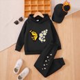 thumbnail image 2 of HCNTES Girls Clothes 2T 3T 4T 5T 6T 7T Little Girl Fall Winter Long Sleeve Letter butterflies and flowers Print Shirt Elastic Waist Pants 2PCS Matching Sets Kid Princess Outfits, 2 of 4