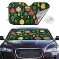 thumbnail image 3 of Lsque Christmas Car Windshield Sun Shade | Accordion Folding Style Auto Shade for Car Truck SUV Van | Blocks UV Rays Sun Visor Protector | Small, 3 of 7