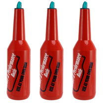 3X Flair Bartender Bartending Practice Bar Pub Bottle Wine Cocktail Shaker - Red