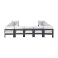 thumbnail image 7 of Meridian Furniture Nizuc White Outdoor Patio Modular Sectional, 7 of 7