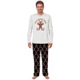 thumbnail image 3 of Santa’s Strongest Reindeer Matching Family Christmas Pajamas With Dog, Weightlifting Reindeer Holiday PJs, Plus Sizes, With Pockets, 3 of 7