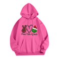 thumbnail image 5 of Ugly Christmas Hoodies for Women Christmas Sweatshirts Graphic Vintage Xmas Long Sleeve Pullover Hot Pink XXXL, 5 of 5