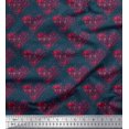 thumbnail image 1 of Soimoi Rayon Fabric Bird & Heart Printed Fabric 1 Yard 56 Inch Wide, 1 of 3
