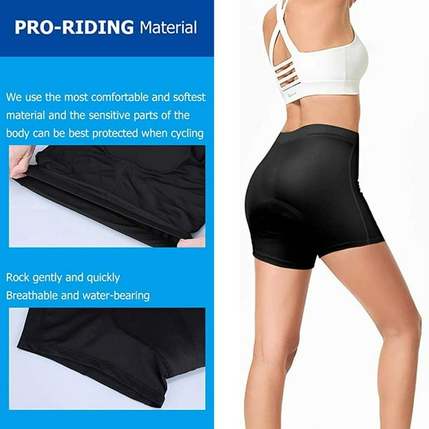  Womens Cycling Underwear 4D Padded, Lightweight Gel Bike  Bicycle Shorts, Breathable Mountain Undershorts Riding Briefs Pink, X-Large
