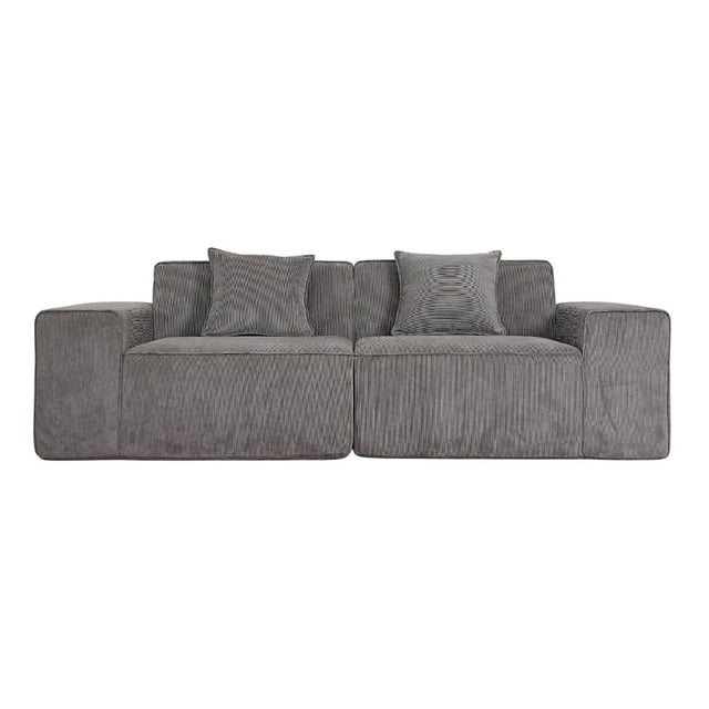 Sofá De Espuma Comprimida Al Vacío 2 Plazas Japandi Sora Beige