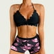 thumbnail image 2 of Vestido de Mujer Pisos Hoja Impresión Dividida Traje de Baño Conjunto, Colgante Y Traje de Baño Sexy, 2 of 8