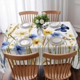 thumbnail image 3 of Butterflies Floral Table Cloth Waterproof Tablecloths, Country Plants Wildflower Leaves Tablecloth Dining Table Cover for Kitchen Party Tabletop Outdoor, Rectangle Tablecloth 60x84 Inch, 3 of 9