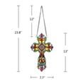 thumbnail image 5 of RADIANCE Goods Victorian Tiffany-Style Stained Glass Window Panel 13" Tall, 5 of 5