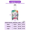 thumbnail image 5 of Funny Watercolor Adorable Maltese Peeking Through Torn Paper Effect Travel Luggage Cover Maltese Dog Lover Gifts Idea Suitcase Dust Protective Decor - 00026, 5 of 5