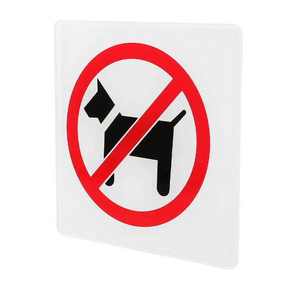 FRCOLOR Acrylic No Pet Allowed sign for Store Notice Promoting Safety and Cleanliness Multi 7.5 x 5.5 inches