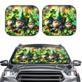 thumbnail image 2 of Balery St. Patrick's Day USA Flag Parasol para parabrisas de coche de 2 piezas | Parasol plegable para parabrisas delantero de coche para la mayoría de sedanes-Large, 2 of 6