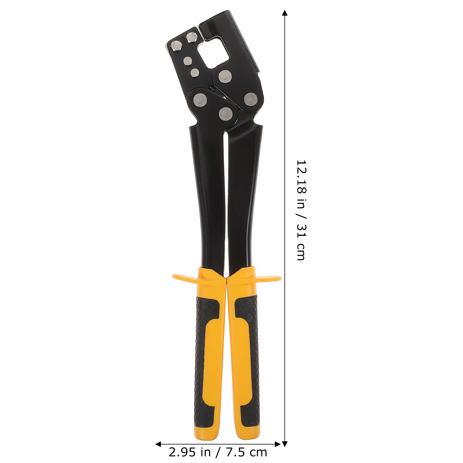LEORX 1Set Orange Stud Crimper for Keel Fastening Crimping Tool Metalworking