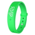 thumbnail image 2 of Fitness Wristband, Step Counter Bracelet, Vibration Alarm, Silicone Band, No Screen Lightweight Adjustable Waterproof Wristband with 9X0.5X0.5 in Sizing, Tracks Daily Movement and, 2 of 8