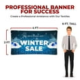 thumbnail image 2 of Winter Sele Large Banners and Signs for Outdoor by DreamController|Polyester Banner with 4 Holes for Easy Hang Indoor & Outdoor|4x2 Feet Banner to Promote Business Seles|HD Banner Made in USA, 2 of 6
