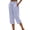 Light Blue, variant on Women's Linen-Look Cropped Capri Pants, Elastic Drawstring Waist, Lightweight Casual Trousers Pants for Women with Pockets Light Yellow L