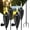 Black 4 PCs, variant on 6 Pack Garden Torches for Outside, 22 oz Metal Citronella Torch with 3-Prong Grounded Stake, Perfect for Patio, Lawn, and Backyard Décor