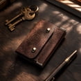 thumbnail image 4 of Compact Leather Trifold Wallet for Men - Slim Full Grain Leather Card Holder with Coin Pouch, 4 of 7