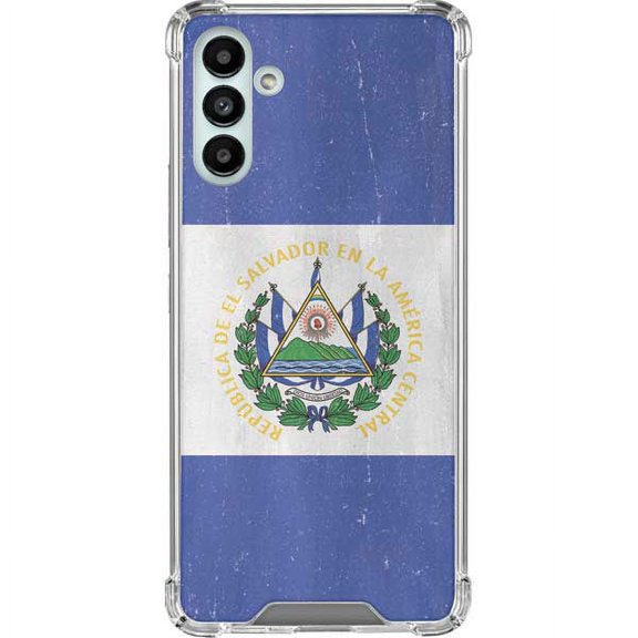 Skinit Countries of the World El Salvador Flag Distressed Galaxy A13 5G Clear Case