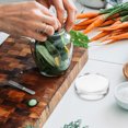 thumbnail image 4 of DEEPCRAFF Home Kitchen Glass Fermenting Weight Clear Round Shape for Pickling Vegetables and Sauces, 4 of 8