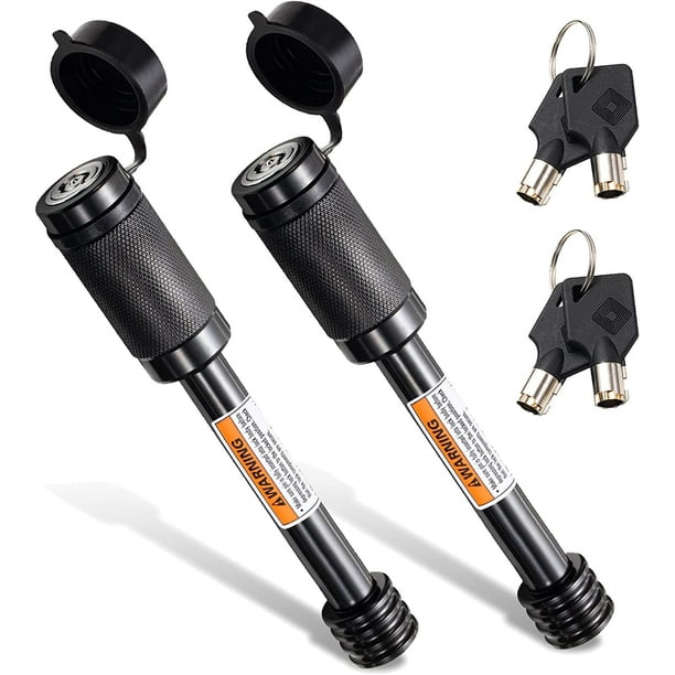 CZC AUTO 2 PCS Set 5/8" Trailer Hitch Locking Pin Hitch Receiver Lock
