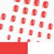 thumbnail image 4 of Uñas postizas Dulyork rojas cortas acrílicas tipo press on, 24 piezas, 4 of 6