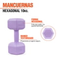 thumbnail image 2 of Mancuernas 5 Kg Hexagonales Set Par Altera Ejercicio Gym, 2 of 6