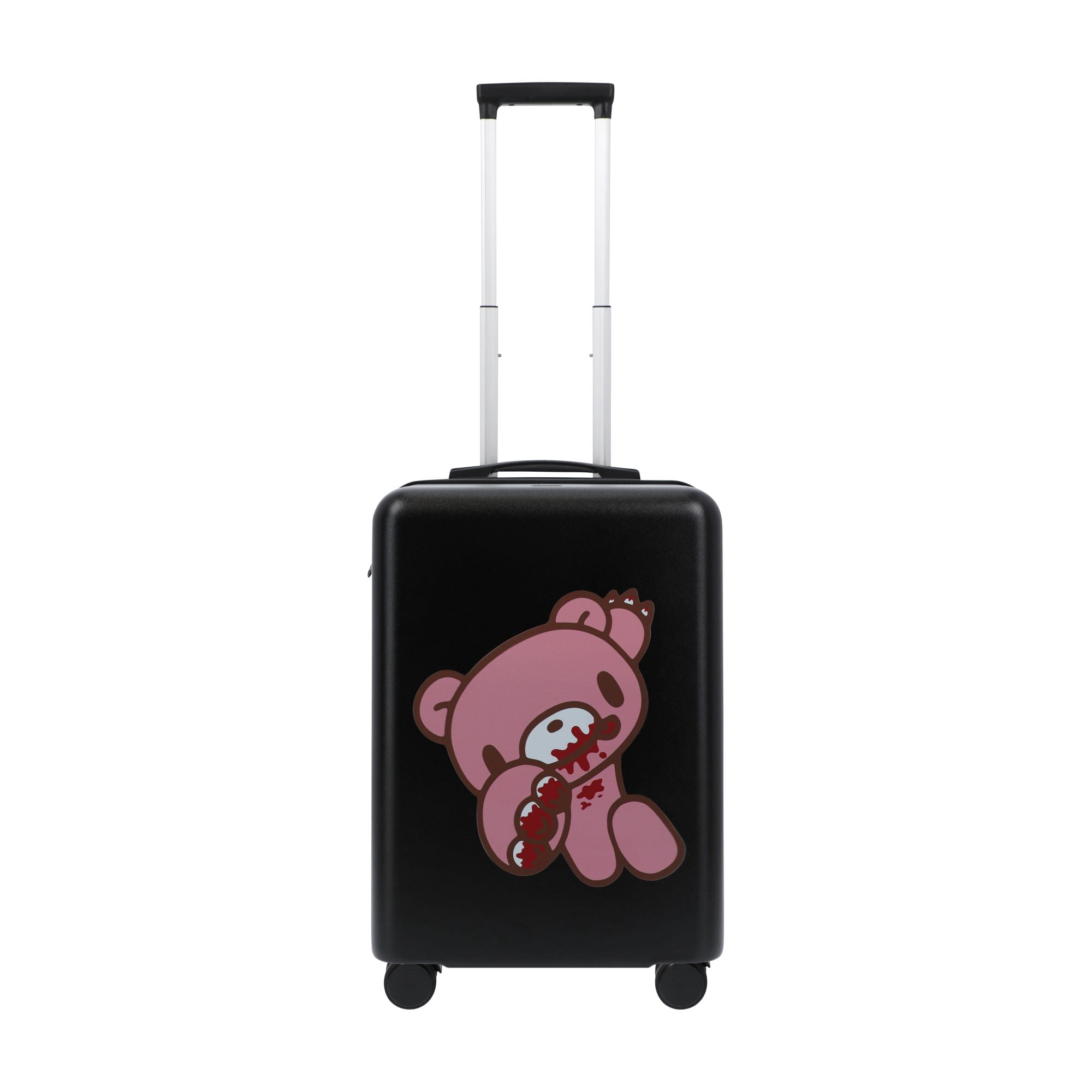 Gloomy Bear 22.5 Inch Carry On Luggage, Hardshell Rolling Suitcase with Spinner Wheels, Black