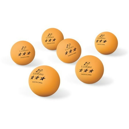 Eastpoint Sports 40mm 3-Star Orange Table Tennis Balls - 6