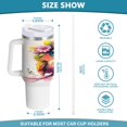thumbnail image 3 of 40 Oz Car Handle Water Bottle Water Cup Water Bottle Water Jug Coffee Cup Travel Water Bottle Super Cool Owl, 3 of 8