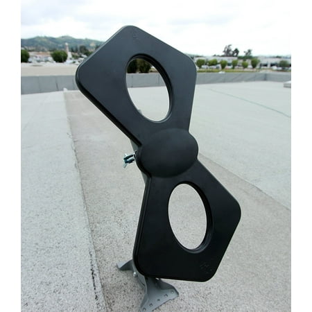 Mediasonic HOMEWORX HW-0968UV Indoor Outdoor TV Antenna with 100 Miles Reception Range