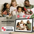 thumbnail image 4 of FRAMEO 10.1 Inch WiFi Digital Picture Frame, 16GB Smart Photo Frame with WiFi, HD Display 1280x800 IPS Touch Screen, Share Photos/Video from Anywhere(White), 4 of 6