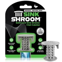 SinkShroom The Revolutionary Gray Sink Drain Protector Hair Catcher