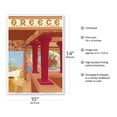 thumbnail image 2 of Crete Greece - Palace of Cnossos (Knossos) - Vintage Travel Poster by Helen Perakis-Theocharis c.1949 - Master Art Print 10in x 14in, 2 of 4