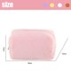 thumbnail image 2 of Bolsa de maquillaje, bolsa de cosméticos de felpa, linda bolsa de almacenamiento suave con cremallera para artículos de tocador de viaje para suministros de oficina, cosméticos, maquillaje,, 2 of 5