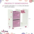 thumbnail image 3 of Emily Rose 14 Inch Doll Furniture - Pink Armoire/Closet with Star Detail, Fits 14" Wellie Wishers Dolls, 3 of 8